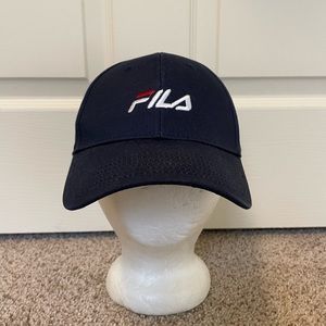 Fila Hat Cap Adjustable Embroidered Blue New with‎ Tags Low Profile